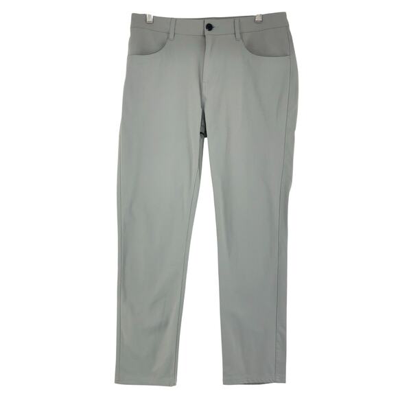 Vuori Pants Mens 31 Meta Gray Performance Stretch Slim Straight Active Golf - Picture 1 of 14
